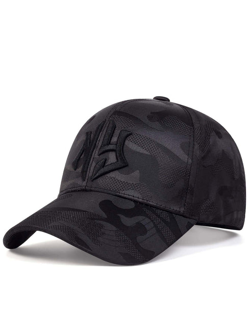 SHEIN 1pc Unisex Letter Embroidered Camo Print Adjustable Casual Baseball Cap