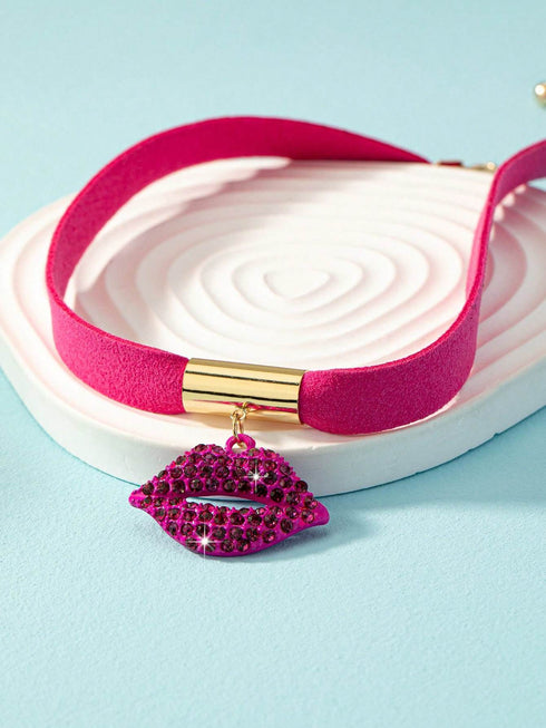 SHEIN 1pc V-Shaped Multi-Color Fashionable Necklace