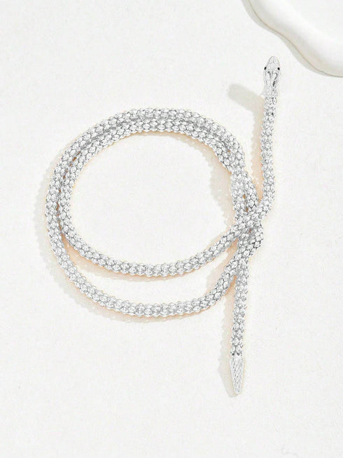 SHEIN Creative Snake Coiling Earrings
