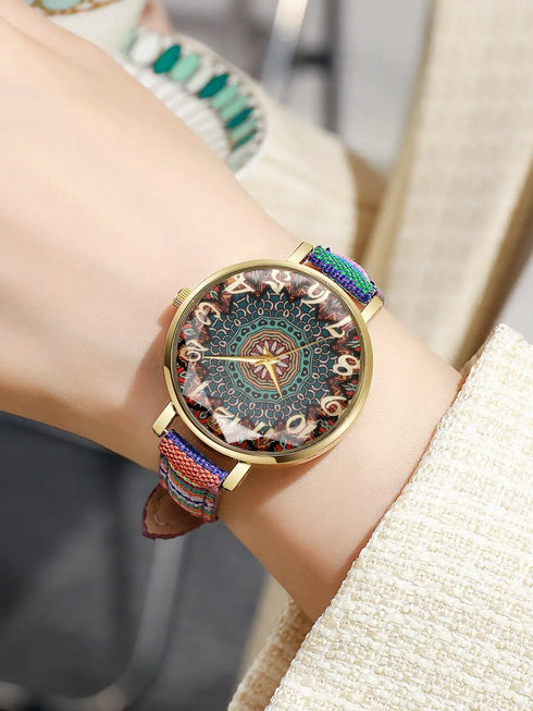 SHEIN Women's Elegant Fashion Personalized Numeric Dial Quartz Wrist Watch