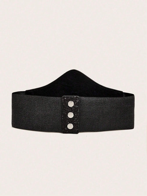 SHEIN Elegant Party Decorative Elastic Waist Buckle Corset
