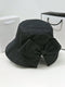 SHEIN 1pc Fashion Wide Brimmed Bow Bucket Hat (Black)