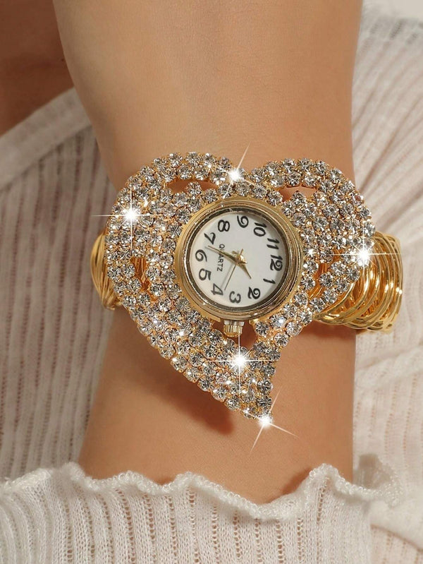 SHEIN Fashionable Quartz Bracelet Watch