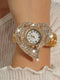 SHEIN Fashionable Quartz Bracelet Watch