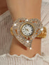 SHEIN Fashionable Quartz Bracelet Watch