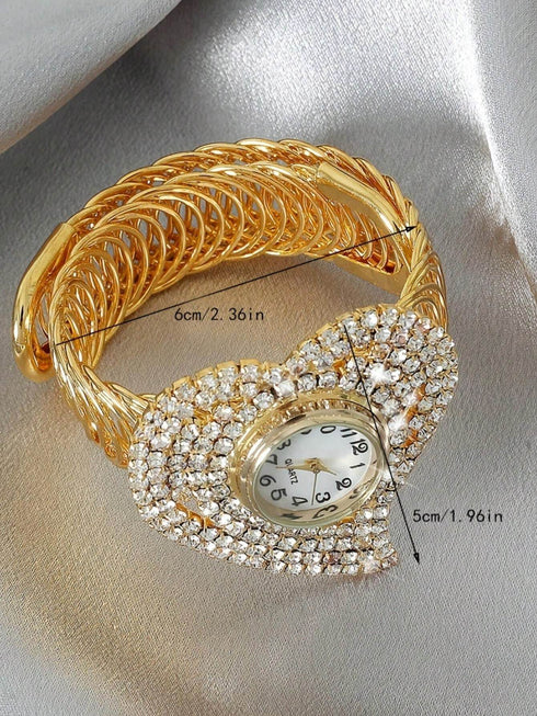 SHEIN Fashionable Quartz Bracelet Watch
