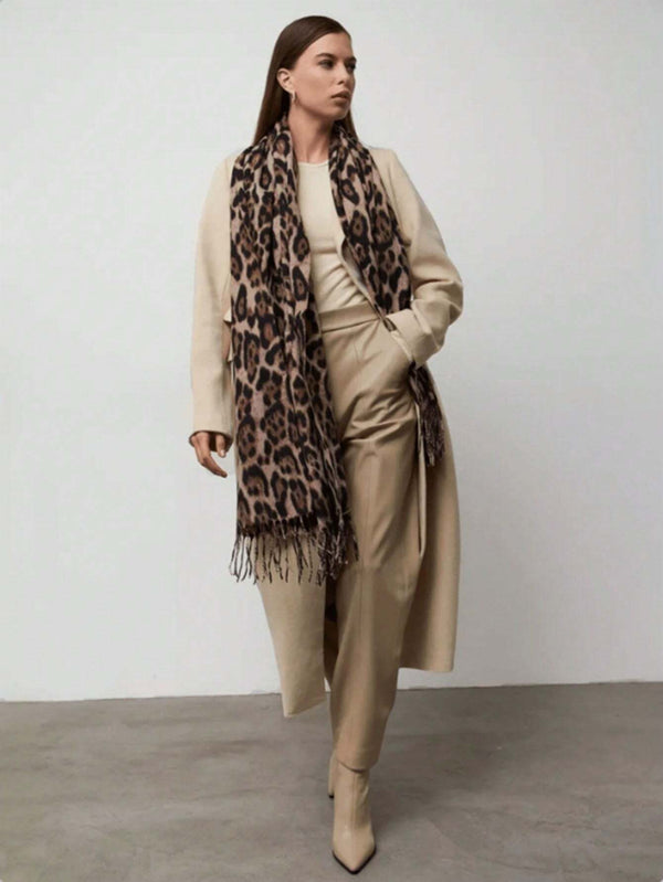 SHEIN Leopard Print Scarf
