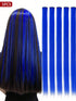 SHEIN 5 PCS Red Colored Clip In Hair Extensions