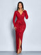 SHEIN SOLERSUN Autumn And Winter Women's Wear Elegant Maxi Dress