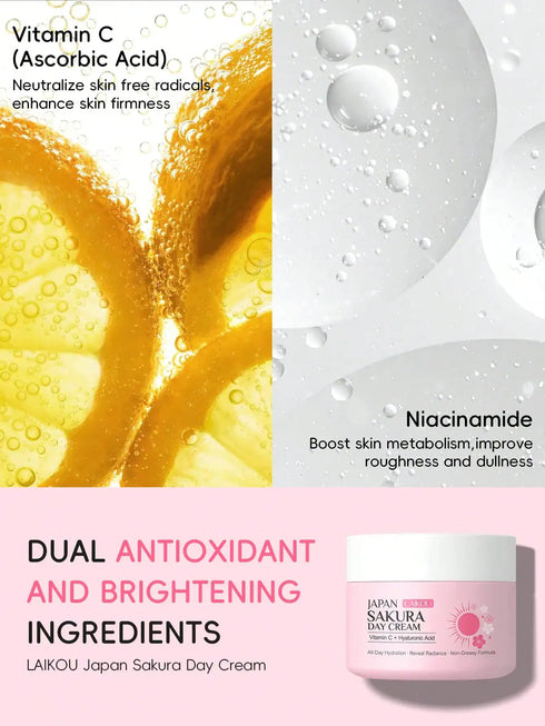 SHEIN LAIKOU 1pc Whitening LAIKOU Japan Sakura Day Cream