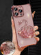 SHEIN Luxury Electroplated Clear Pink Phone Case