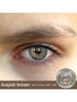 SHEIN 2pcs Grey-Brown Color Cosmetic Soft Contact Lenses, Annual Disposable Beauty Soft Contact Lens
