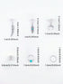 SHEIN 31 Pcs Turquoise Pendant Dreadlock Braid Hair Beads Braids Hair Rings