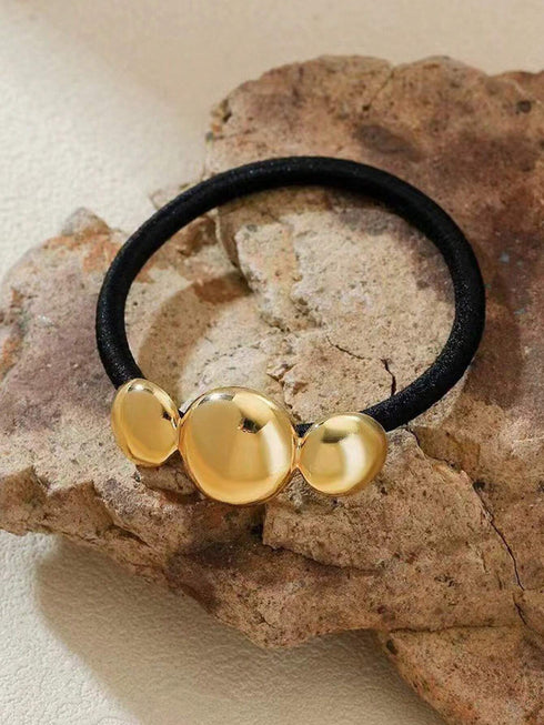 SHEIN 3pcs Geometric Design Metal Hair Ties