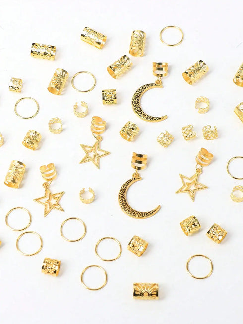 SHEIN Braids Accessories Set, Moon Star Hair Clips
