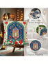 SHEIN 4pcs Ramadan Kareem Party Decoration Moon Lamp Lantern Lights Floral Pillow Covers