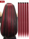 5 PCS Red Colored Clip In Hair Extensions