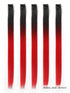 5 PCS Red Colored Clip In Hair Extensions