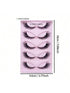 SHEIN 5 Pairs Cat Eye Lashes Wispy Fake Lashes Fluffy