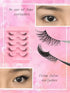 SHEIN 5 Pairs Of Half-Eye False Eyelashes With Transparent Stem, 3D Faux