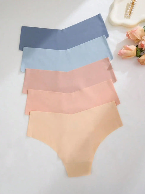 SHEIN 5pcs/Pack Women No-Trace Comfortable Soft Sexy
