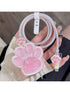 SHEIN Pink Cat Paw Charging Head And Data Cable