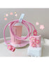 SHEIN Pink Sakura Flower Charging Cable Protector Holder Cover