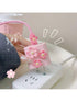 SHEIN Pink Sakura Flower Charging Cable Protector Holder Cover