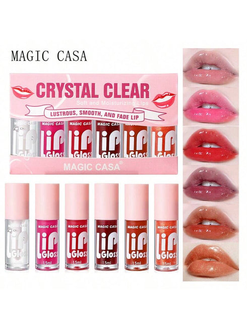 6-piece moisturizing lip balm set, prevents peeling and cracking.