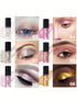 SHEIN 6pcs Mini Shiny Liquid Eyeshadow Eyeliner Set