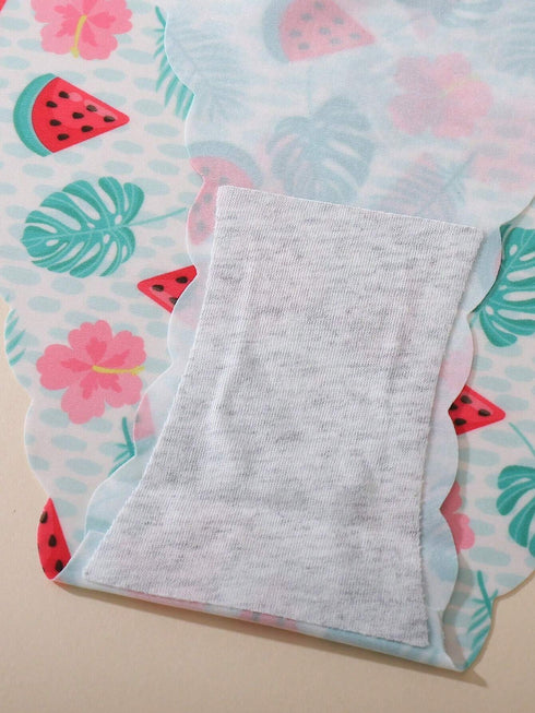 SHEIN 6pcs/Pack Cake & Donut Print Sexy Wavy