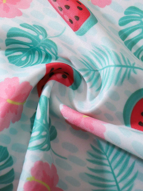SHEIN 6pcs/Pack Cake & Donut Print Sexy Wavy