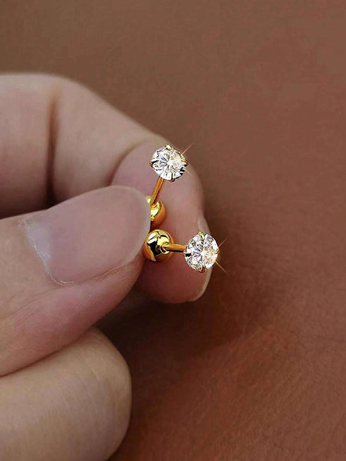 SHEIN 6pcs/Set Elegant Minimalist Ladies Earrings