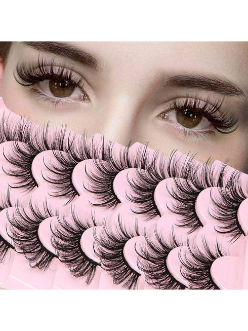 SHEIN 7 Pairs Faux Mink Lashes