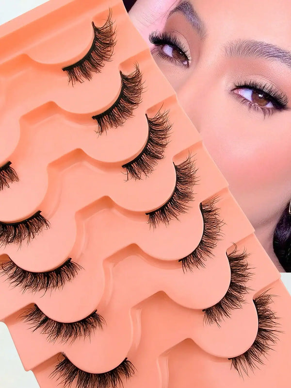 SHEIN 7 Pairs Full False Lashes