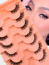 SHEIN 7 Pairs Full False Lashes