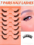 SHEIN 7 Pairs Full False Lashes