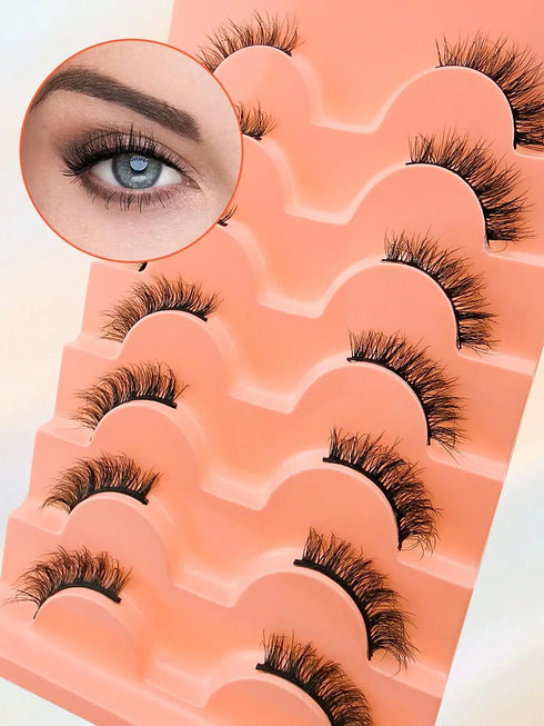 SHEIN 7 Pairs Full False Lashes