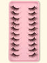 SHEIN 7 Pairs Of Criss-Cross Curled False Eyelashes