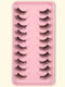 SHEIN 7 Pairs Of Criss-Cross Curled False Eyelashes Makeup Products