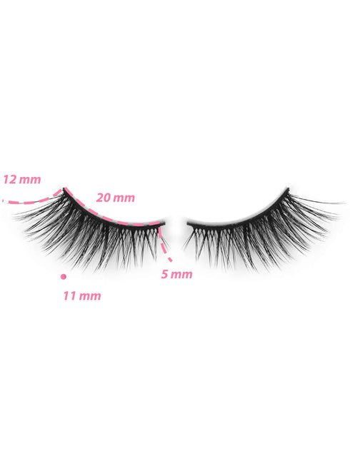 SHEIN 7 Pairs Of Criss-Cross Curled False Eyelashes Makeup Products