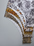 SHEIN 8pcs/Set Women's Seamless Leopard Print & Solid Color Wavy Trim Comfortable Smooth Fabric Triangle Panties