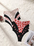 SHEIN 8pcs/Set Women's Seamless Leopard Print & Solid Color Wavy Trim Triangle Panties, Comfortable Smooth Fabric