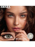 AMARA Colored Pupils For Eyes Natural Blue Eye Contact Lenses Brown Big Eye