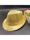 SHEIN Adults' & Kids' Jazz Hat For Stage Performance (Gold)