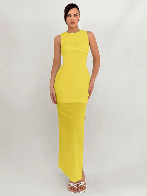 SHEIN Simple And Elegant White Ball Gown