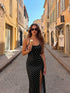 SHEIN Aloruh Women's Long Strap Dress, Minimalist & Fashionable,Party Dresses For Women