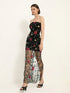 SHEIN Aveloria Rosie Elegant Romantic Heavy Lace Mesh Long Dress