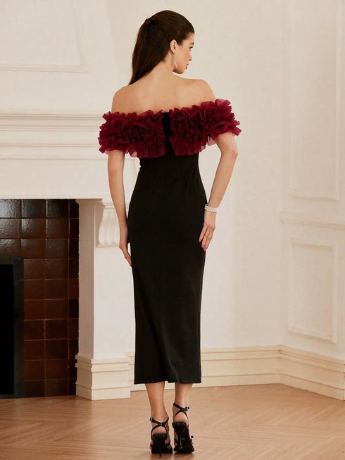 SHEIN Aveloria Rosie Italian Elegant Valentine's Dress