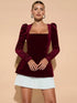 BAE Women's AutumnWinter Puff Sleeve Long Sleeve Colorblock Pleated Romantic Elegant Cute Beach Resort Date Dress